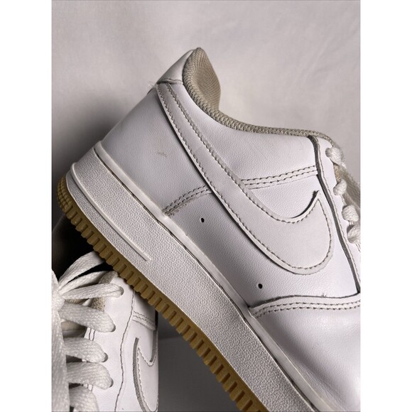 Nike Air Force 1 Shoes Mens Size 8 White Gum Sole Leather DJ2739-100 Classic main image 10